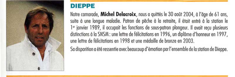 Décès de Michel Delacroix