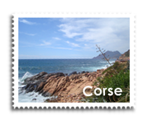 Vue des côtes de la Corse  