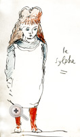 Dessin de Marie-Louisse Pailleron par Jean-Martin Charcot