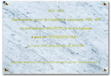 Plaque commémorative