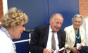 De gauche à droite : Mme Anne-marie Vallin-Charcot, Yves Vallette et son épouse Monique