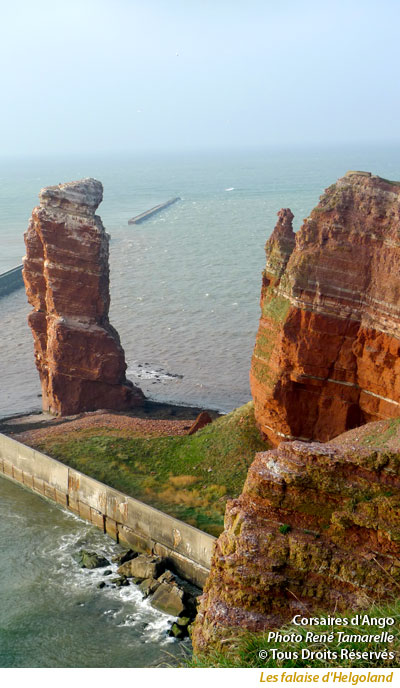 Les falaises d'Helgoland